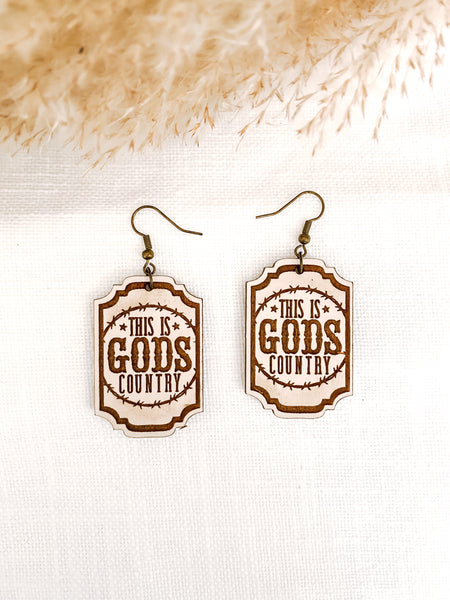 God's Country Statement Earrings