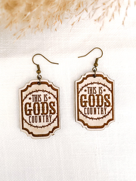 God's Country Statement Earrings