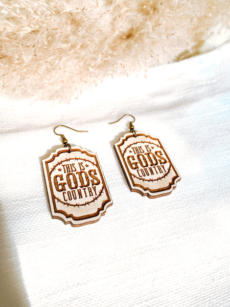 God's Country Statement Earrings