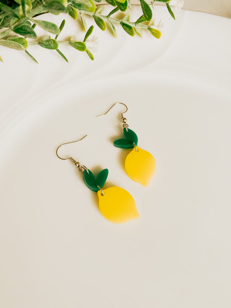 When Life Gives You Lemons Dangle Earrings