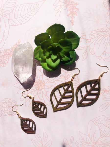 Lennon Magnolia Tree Leaf Earrings