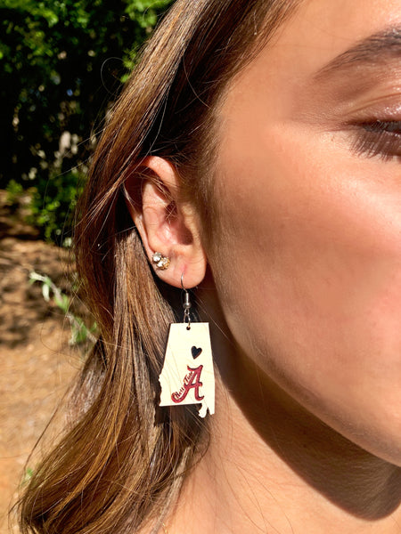 Alabama Roll Tide Collegiate Earrings