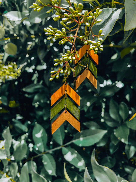 Polly Arrow Dangles - Earth Multi
