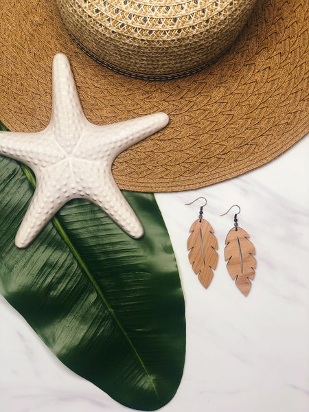 Palm Beach Leaf Earring