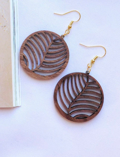 Tia Fern Leaf Earrings