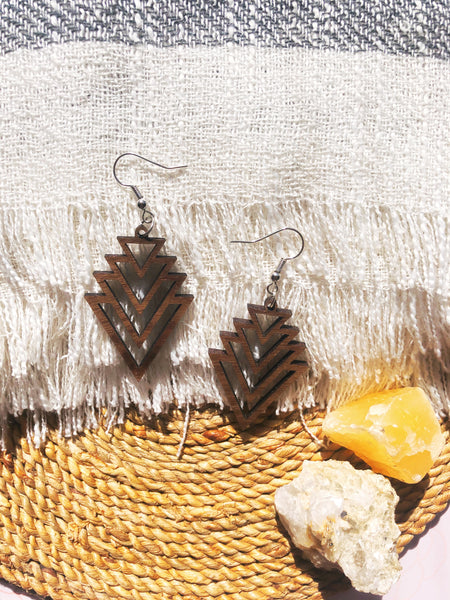 Harlow Geometric Triangle Arrow Earrings