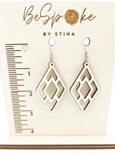 Arizona Diamond Boho Hardwood Earrings