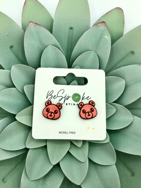 Berkeley Bear Stud Earrings