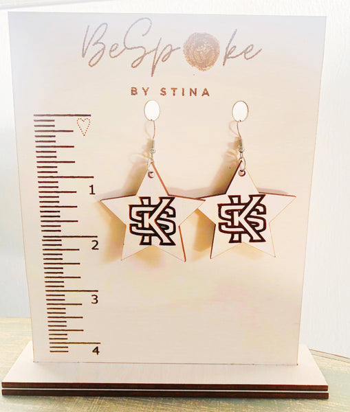Kennesaw State University (KSU) Collegiate Star Earrings