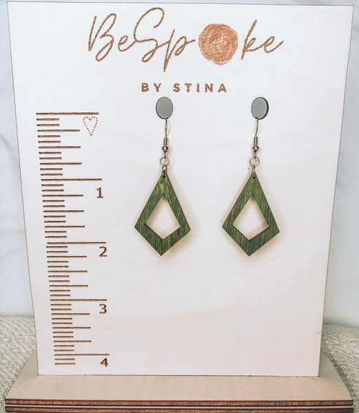 Naomi Hollow Diamond Earrings