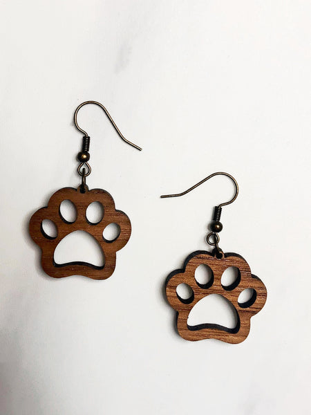 Fur Baby Paw Earrings