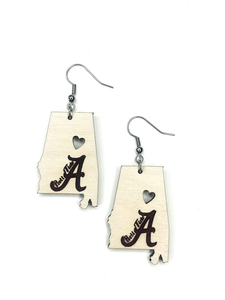 Alabama Roll Tide Collegiate Earrings