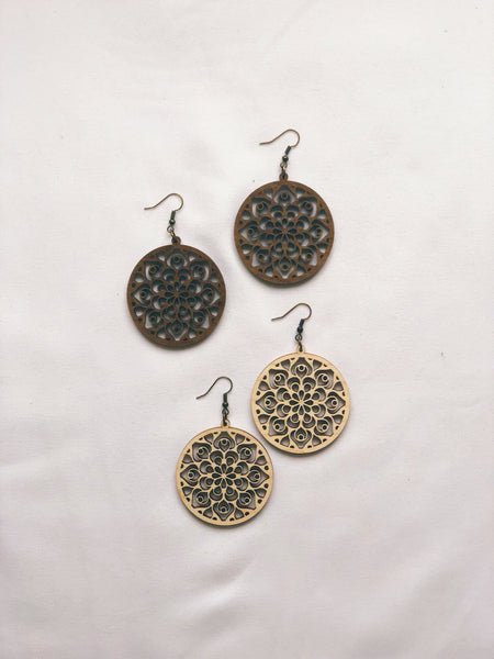 Lenita Mandala Flower Earrings