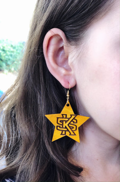 Kennesaw State University (KSU) Collegiate Star Earrings