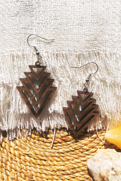 Harlow Geometric Triangle Arrow Earrings