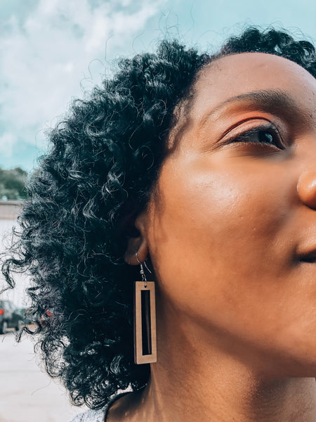 Tia Natal Hollow Bar Earrings