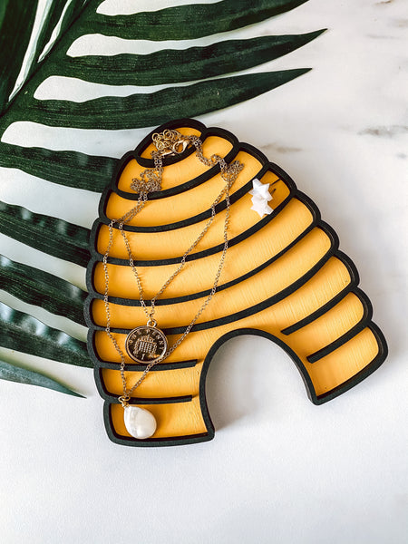 Bee Hive Tier Tray Decor/Jewelry Catch All