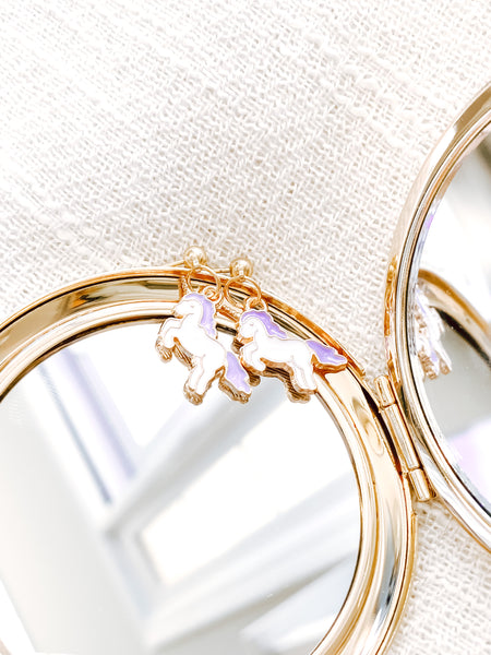 Unicorn Dangle Studs