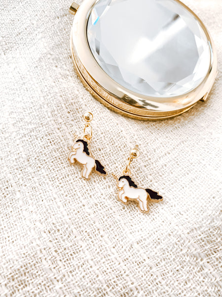 Unicorn Dangle Studs