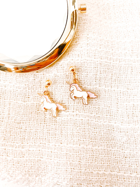 Unicorn Dangle Studs