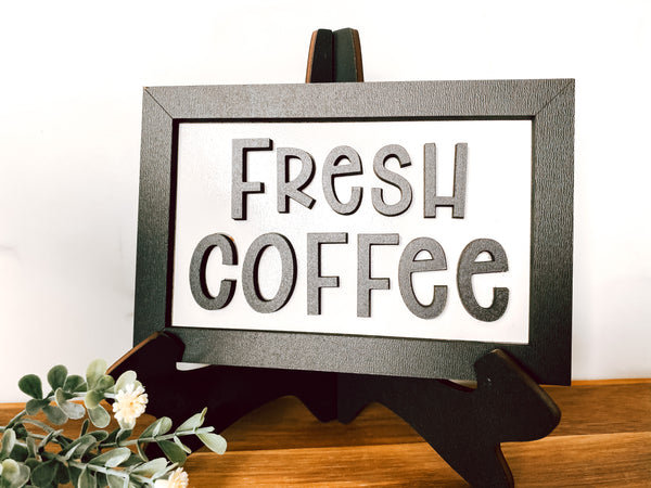 Coffee Tiered Tray Set