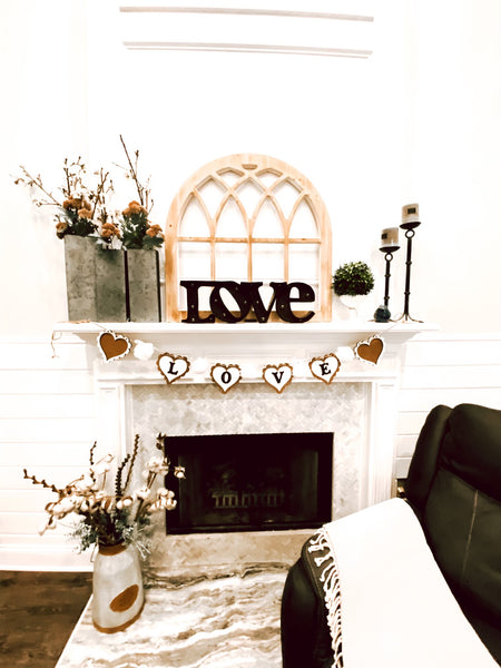 Love Wooden Banner