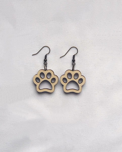 Fur Baby Paw Earrings