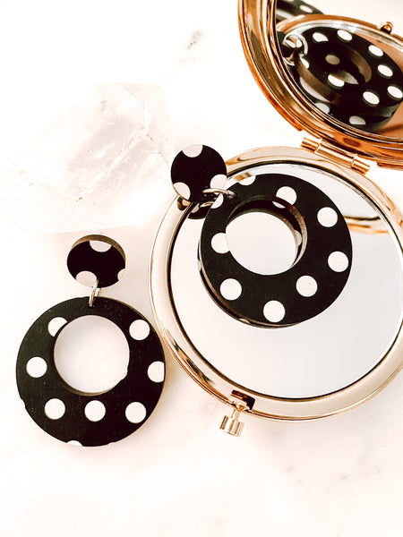 I love You lots like Polka Dots Stud Dangles
