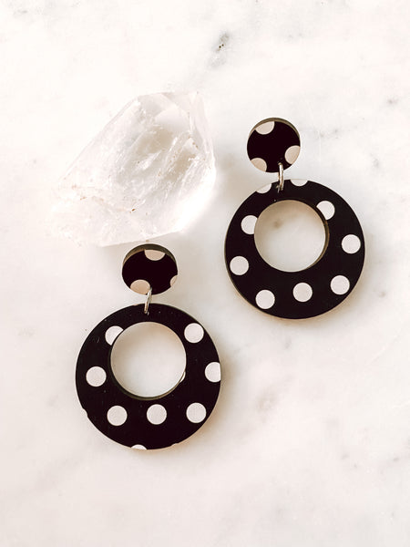I love You lots like Polka Dots Stud Dangles