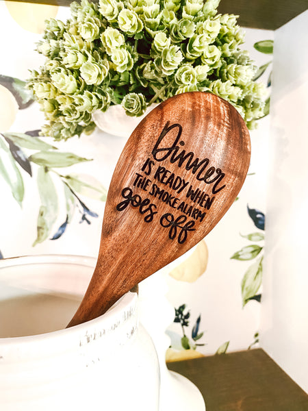 Engraved Wooden Cooking/Serving Spoon