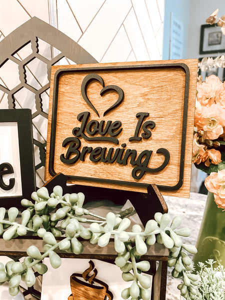 Love is Brewing Sign